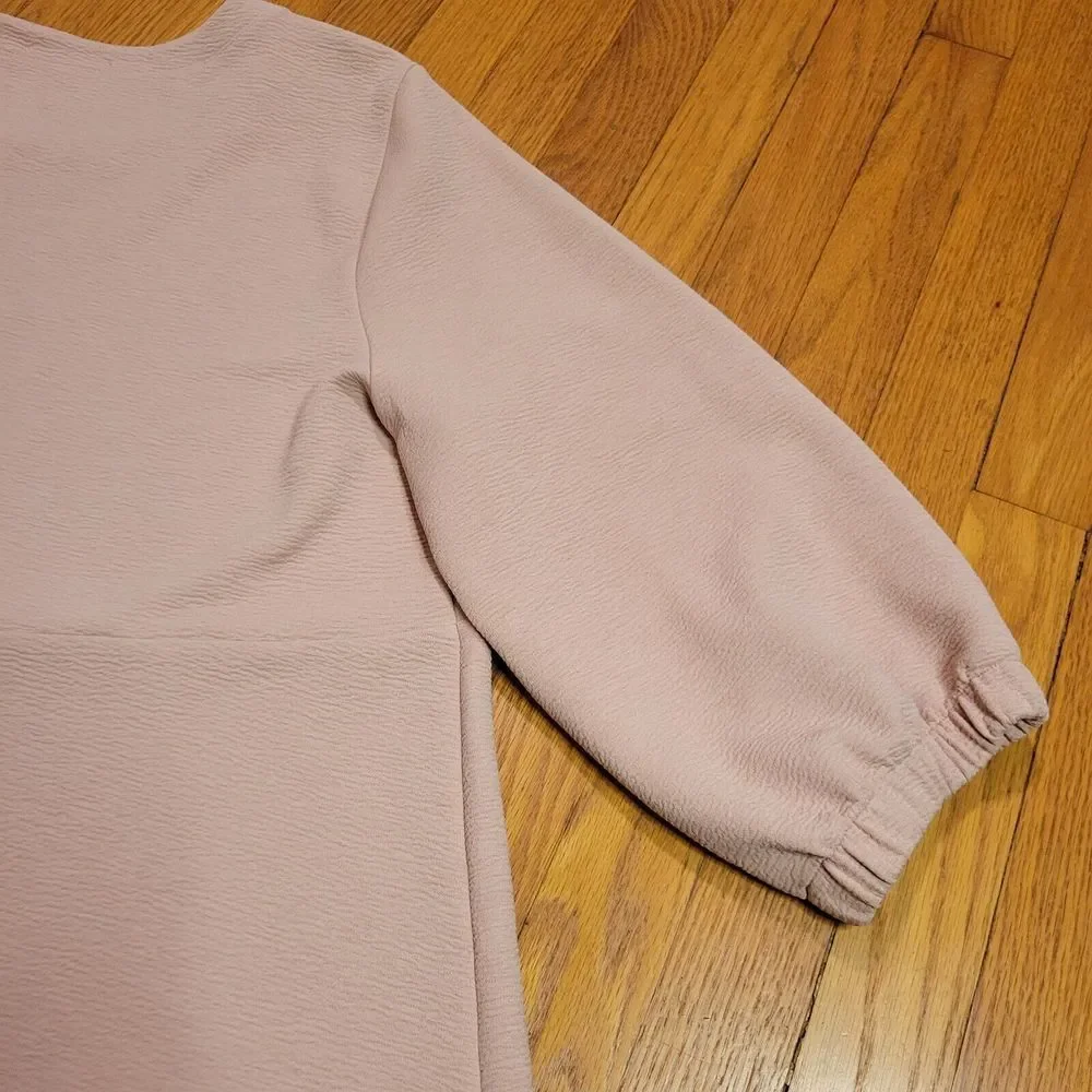 Free Assembly Womens‎ Dress 3/4 Sleeve Pink Size XXL Wedding Career Preppy - Picture 15 of 16